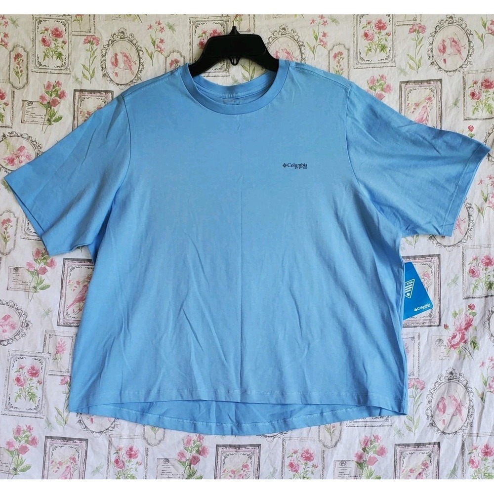 Columbia Women's Bramley Bay Short-Sleeve T-Shirt Blue‎ Large